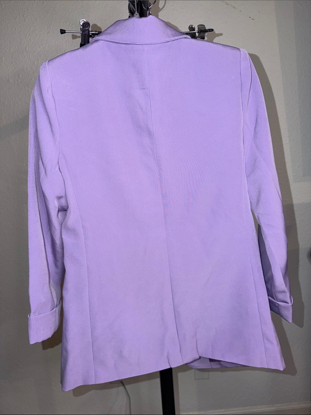 Zenana Outfitters Lilac Open-Front Blazer Jacket - Picture 4 of 4